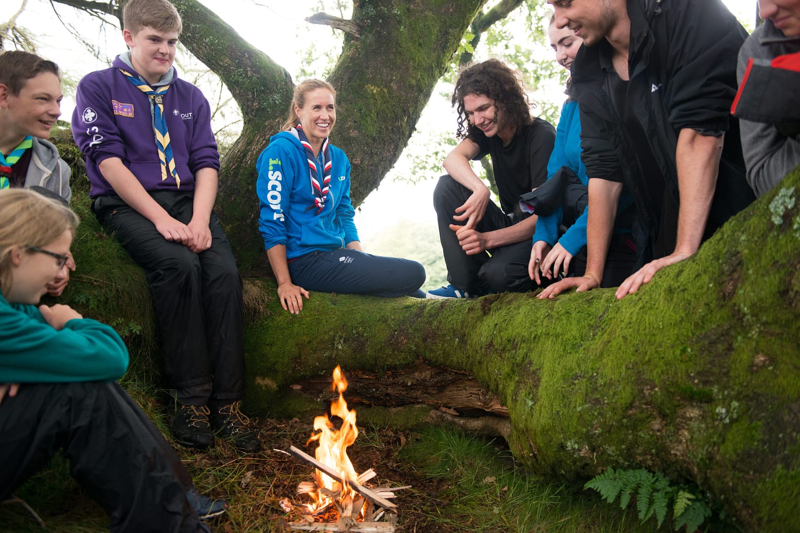 Scouts campfire
