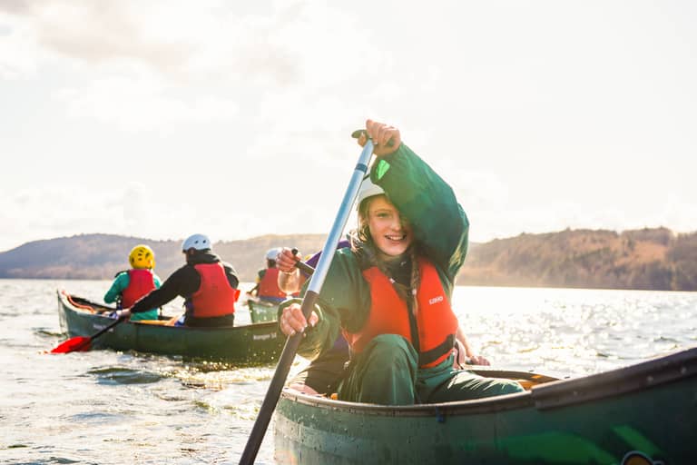 Scouts kayaking